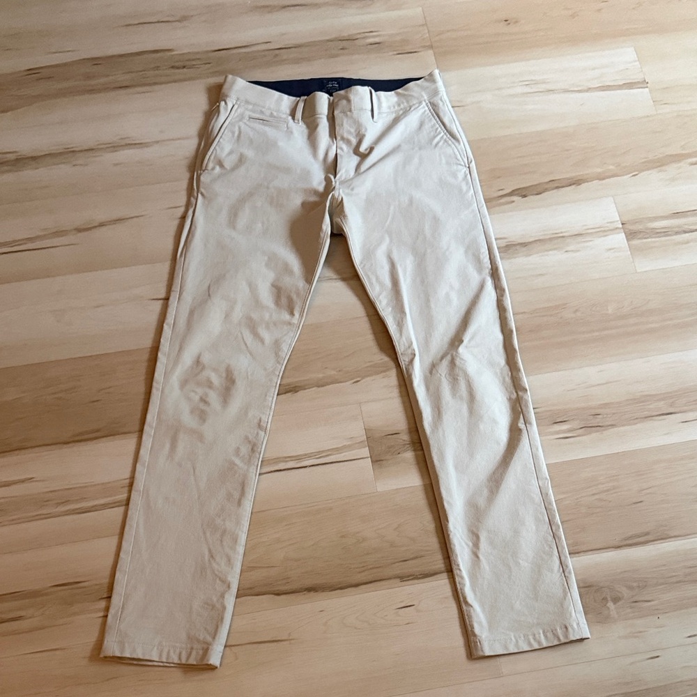 J. Crew Men's Cream Khaki Pants